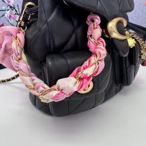 Purse Scarf Chain w/ gold accents