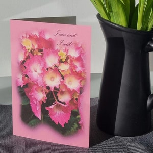 Carte d'art florale motivante. Art photographique original et unique. Carte de format A5. Cadeau pour toutes les occasions. Carte vierge. Je peux et je le ferai.