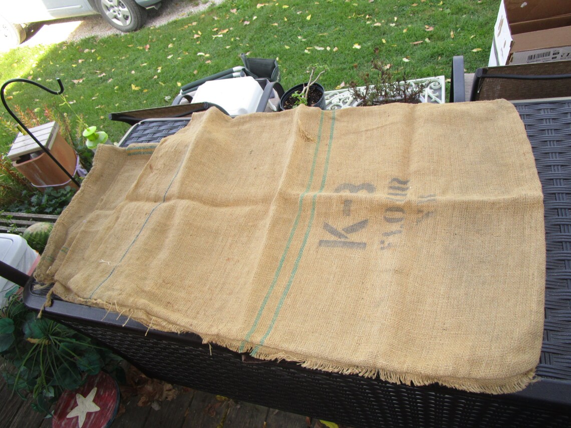 10 Burlap Sacks Bags from the 50s Clean Stored Airtight Etsy