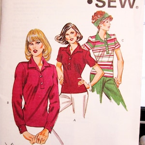 1063 Kwik Sew Pattern Top damski Rozmiary 6 8 10 12