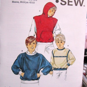 1435  Kwik Sew Pattern Pullover Shirt and Vest  Size 4 - 5 - 6 - 7