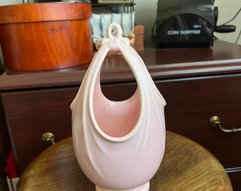 Weller Pink Hanging Vase. Free Domestic Shipping