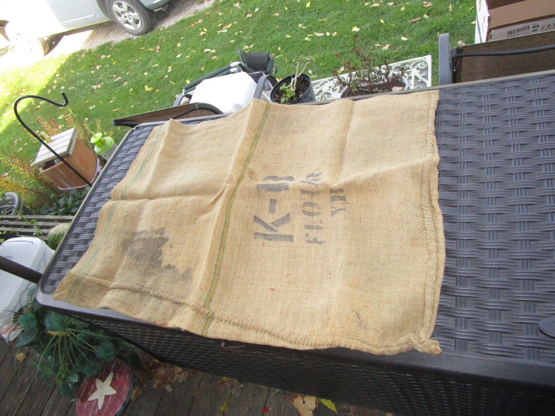10 Burlap Sacks Bags from the 50s Clean Stored Airtight Etsy