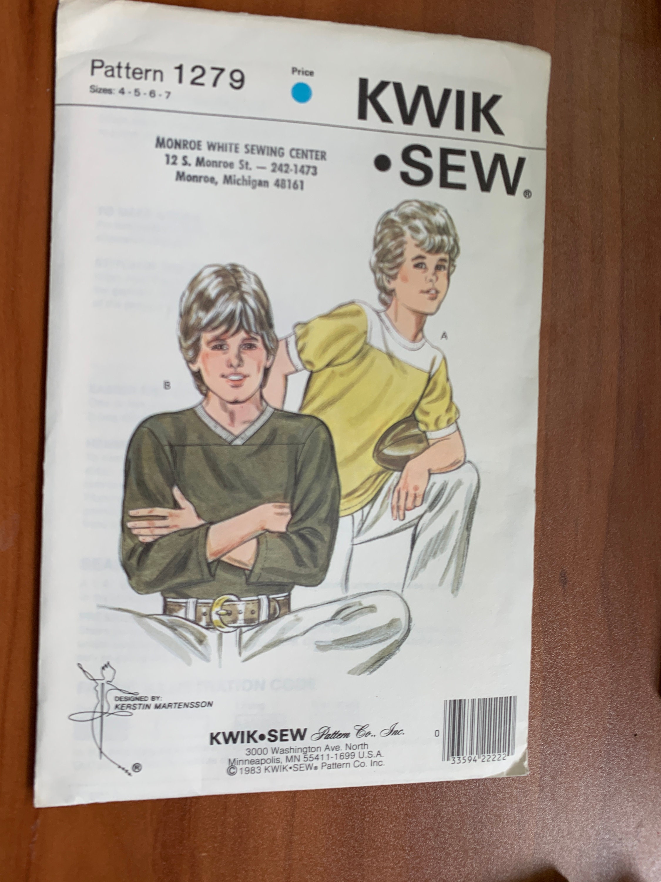 1279 KWIK SEW Pattern Boys' Shirt Sizes 4 - 5 - 6 - 7 - Etsy