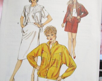 1426  KWIK SEW Pattern       Misses  Jacket  Vest  Skirt   Sizes 6  8  10  12