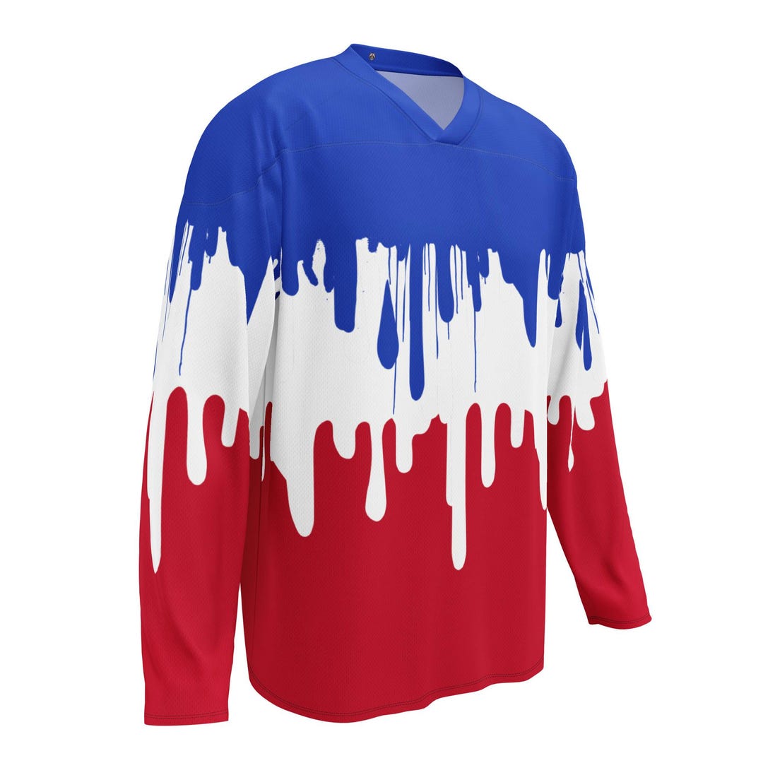 Drip Series - Marine Majesty - Hockey Jersey - Etsy
