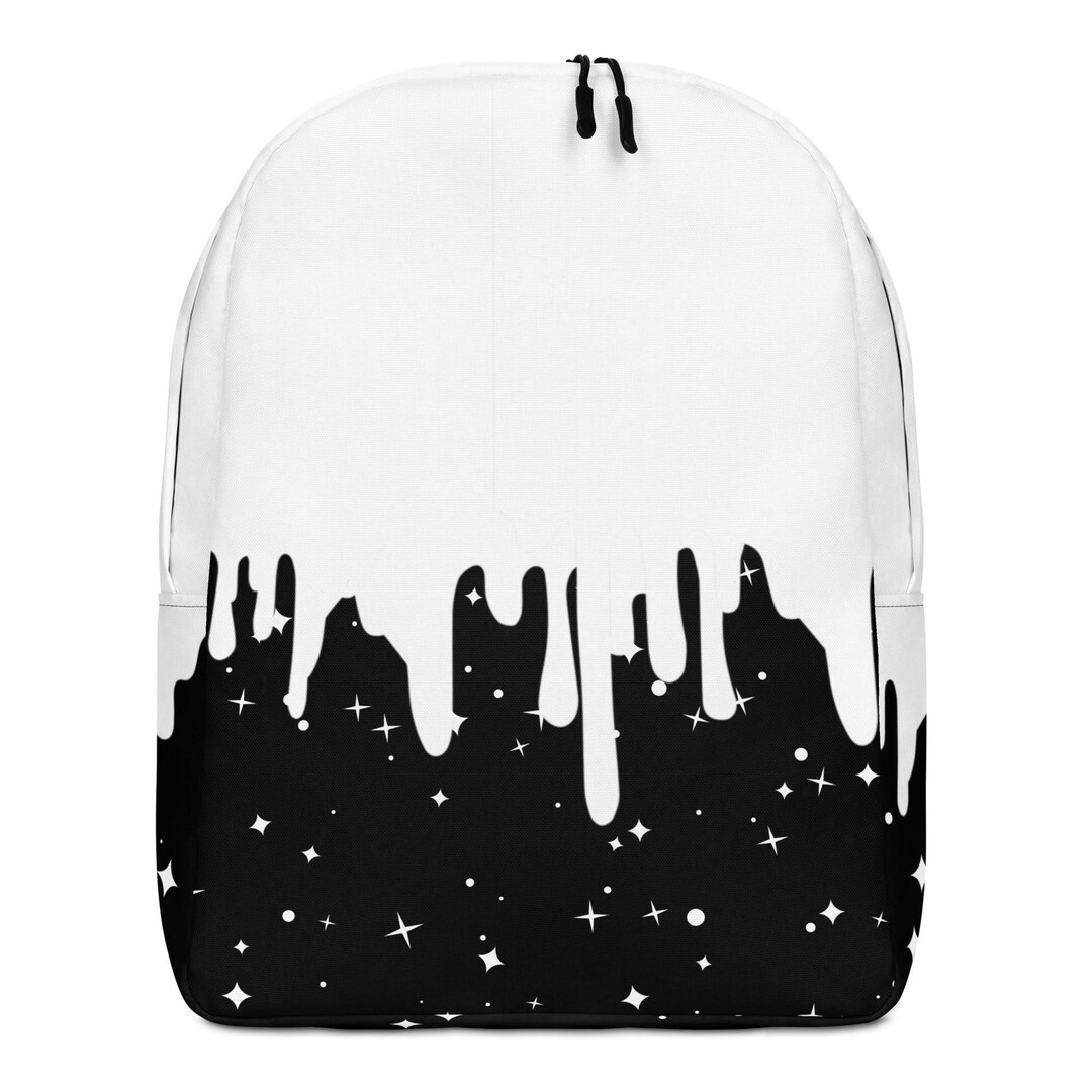 Drip Series - Black & White Cookie - Ruby Raccoon Minimalist Backpack ...