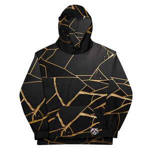 Ruby Raccoon Kintsugi Unisex Hoodie