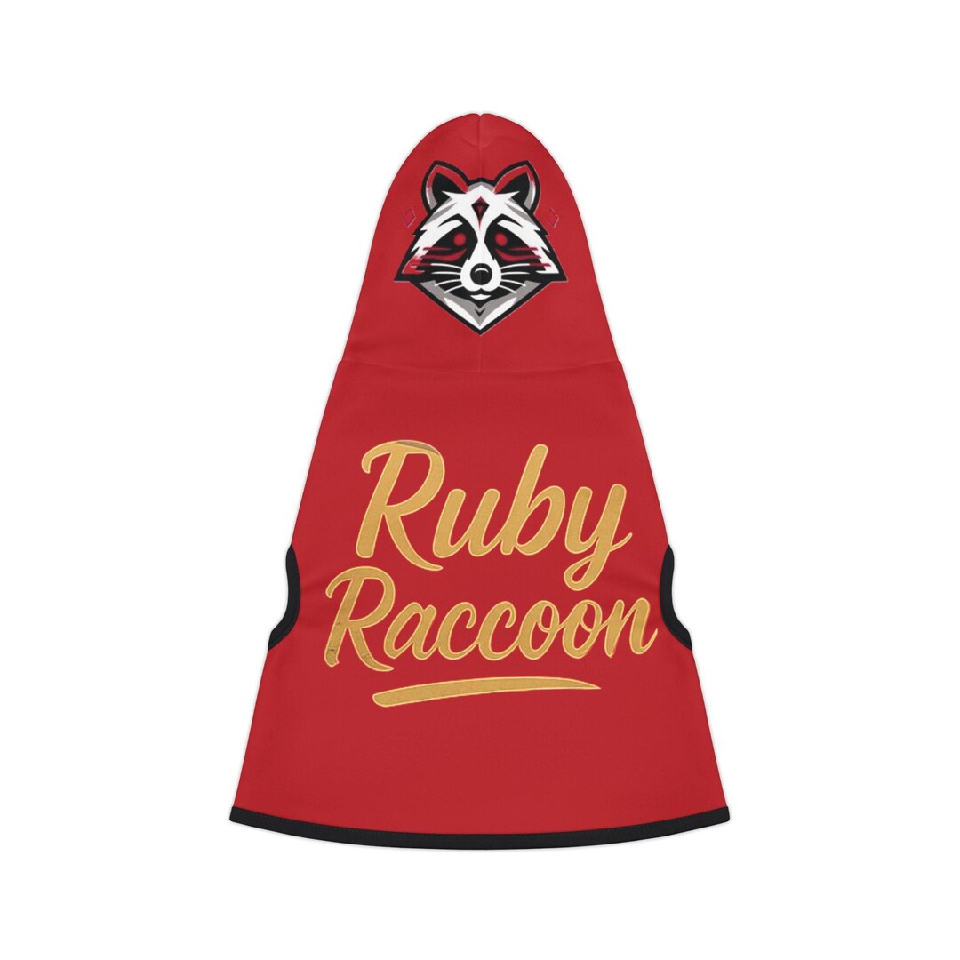 Ruby Raccoon - Gold Standard - Stylish Pet Hoodie - Etsy