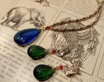 Ho_wl necklace earrings hand made cosplay prop moving castle nerd gift
