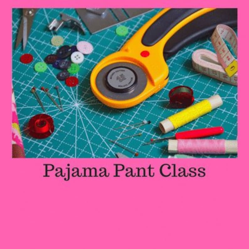 How to Sew Pajama Pants, Sewing Class, Online Tutorial, Sewing Video Etsy