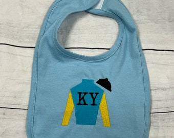 Jockey Silk Bib - Light Blue