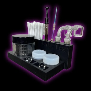 LabTec Terp Tray Mini – Black | Dab Tool Organizer | Resin Dab Tray | Compact Terp Station | Concentrate Accessory