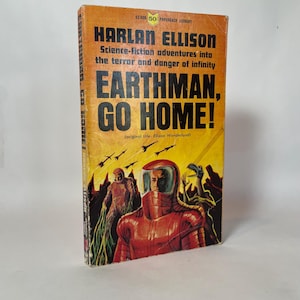 1964 Earthman, Go Home! di Harlan Ellison ~ Raccolta di racconti di fantascienza vintage Seconda ristampa