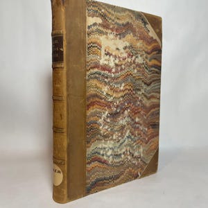 1852 Relations Abregee de Quelques Missions des Peres de la Compagnie de Jesus dans la Nouvelle-France ~ Antique Leather Canadian history