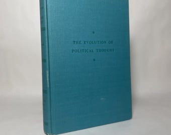 1958 Evolution of Political Thought: Vintage Political Science Book
