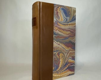 1834 Chemical Instruction Book: Quarter Leather Medical Textbook