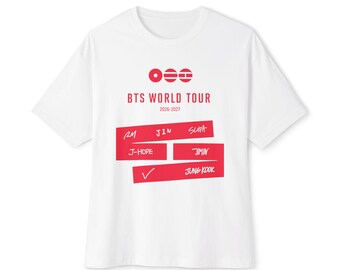 BTS 2026 World Tour Arirang Oversized Boxy T-shirt | Kpop Army