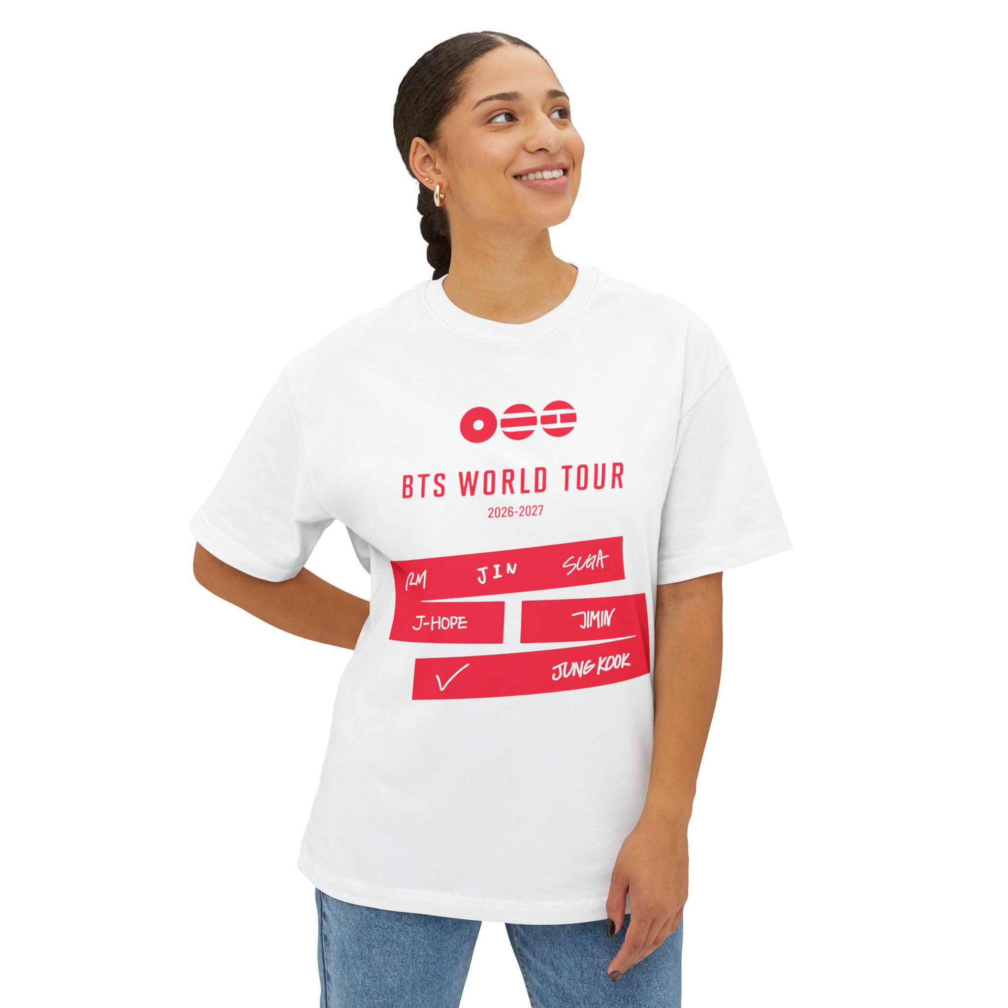 BTS 2026 World Tour Arirang Oversized Boxy T-shirt | Kpop Army