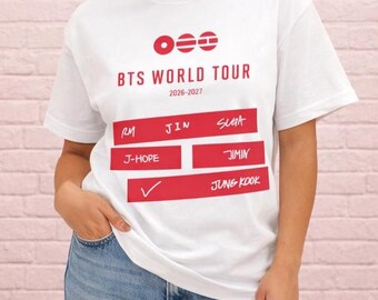 BTS 2026 World Tour Arirang Oversized Boxy T-shirt | Kpop Army