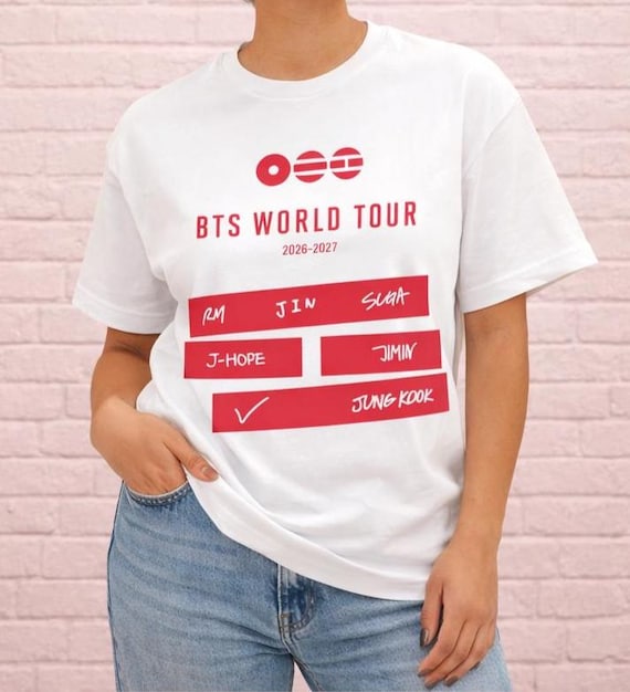BTS 2026 World Tour Arirang Oversized Boxy T-shirt | Kpop Army
