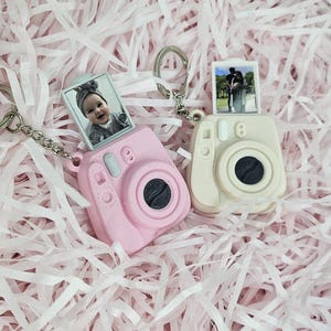Custom Mini Camera Keychain with Personalized Photo |  3D printing