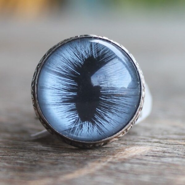 Blue Cat Eye ring