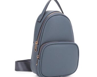 Bolso bandolera con bolsillo delantero