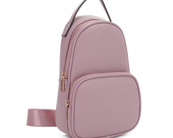 Bolso bandolera con bolsillo delantero