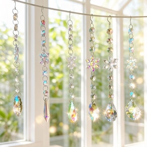 Citrien raamhanger, regenboogmotief, boho decoratie
