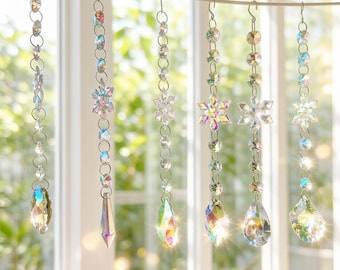 Citrien raamhanger, regenboogmotief, boho decoratie