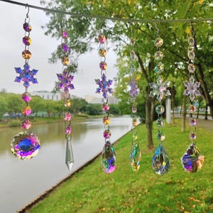 Attrape-soleil en pierre citrine, attrape-soleil arc-en-ciel, tenture de fenêtre, attrape-soleil en cristal curatif, décoration murale bohème, cadeau de Noël