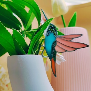 Stained Glass Bird Suncatcher: Kingfisher, Butterfly, Bee, Dove
