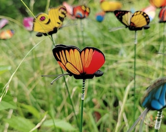 Handmade Metal Butterfly Garden Art: Whimsical Outdoor Decor