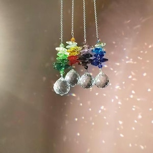 suncatcher crystal hanging/ wall hanging/ Rainbow maker/ Boho decor/ Christmas gift/ Home Window decor