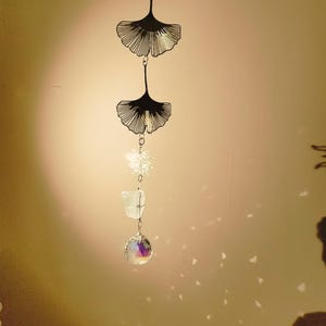 Crystal Suncatcher winter Sun Catchers | Indoor Window Hanging | Sun Catchers with Crystals | Light Catcher with Prisms and Agate Slices