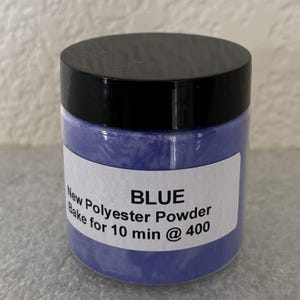 Polyester Powders for powder coating Blue* 3.0oz