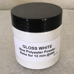 Polyester Powders for powder coating Gloss White 2.8oz