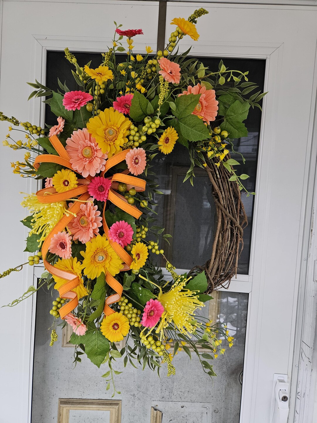 Grapevine Spring Wreath - Etsy
