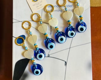 Evil Eye Keychain, Protection Charm, Good Luck, Bag Charm Keyring