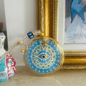 Evil Eye, House Protection, Evil Eye Wall Hanging, Gift For Her, Housewarming Gift, Evil Eye Wall Hanging, Protection Charm, New Home Gift