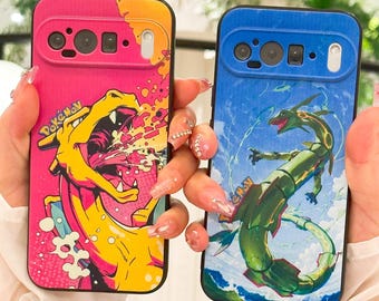 Cute Anime Phone Case for Google Pixel 6 7 8 9 10 Pro XL iPhone 17 16 15 14 13 12 11 Pro Max Samsung S26 S25 FE S23 S22 Plus S24 Ultra Cases
