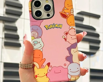 Kawaii Cartoon Anime Phone Case for iPhone 17 16 15 14 13 12 Pro Max Samsung S26 S24 FE S23 S22 Plus S25 Ultra Google Pixel 7 8 9 10 Cases