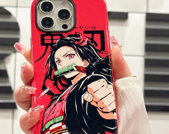 Kawaii Cartoon Anime Handytasche für iPhone 17 16 15 14 13 12 Pro Max Samsung S24 S25 FE S22 S23 Plus S26 Ultra Google Pixel 7 8 9 10 Hüllen