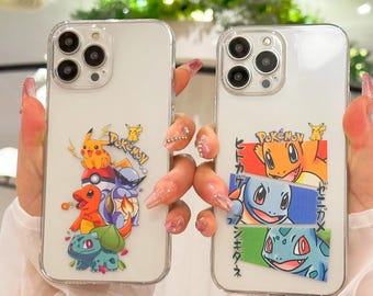 Leuke Anime Clear Phone Case voor iPhone 17 16 15 14 13 12 11 Pro Max Samsung S25 S23 FE S21 S22 Plus S24 Ultra Google Pixel 8 9 10 Pro Cases