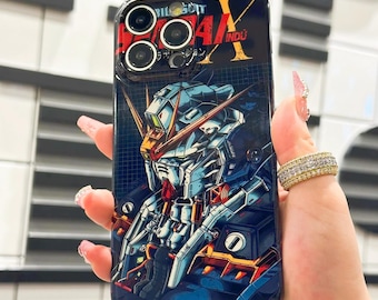 Funda para teléfono con diseño de robot anime para iPhone 17 16 15 14 13 12 Pro Max, Samsung S26 S24 FE S21 S22 S23 Plus S25 Ultra A15 y Google Pixel 7 8 9 10.