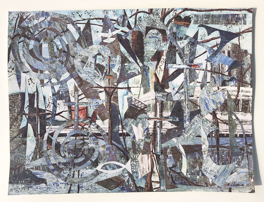 Abstract Catholic Art Holy Spirit Contemporary Art by Catherine Rose