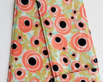DSLR Camera Strap Cover- lens cap pocket and padding included- Poppies