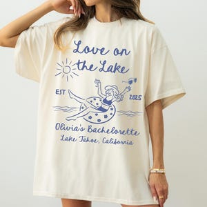 Lake Bachelorette Comfort Colors Shirt: Custom Bride Name, Camping Trip