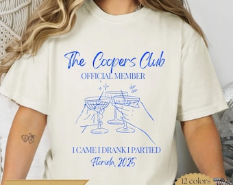 Custom Wedding Location T-Shirt: Funny Wedding Party Favors
